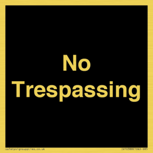 No Trespassing